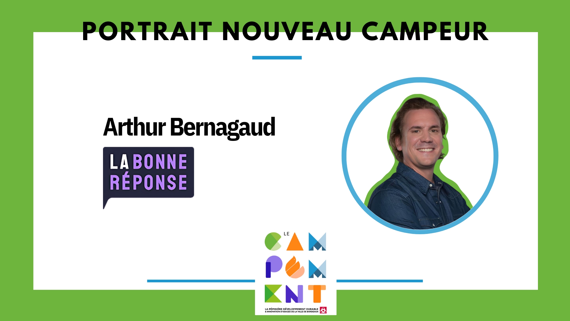 Arthur Bernagaud fondateur de La Bonne Réponse : une solution innovante d’Intelligence Artificielle qui aide les professionnels du bâtiment dans l’exercice quotidien de leur métier, en leur fournissant une réponse instantanée, fiable, précise et à jour à toutes les questions réglementaires et techniques.